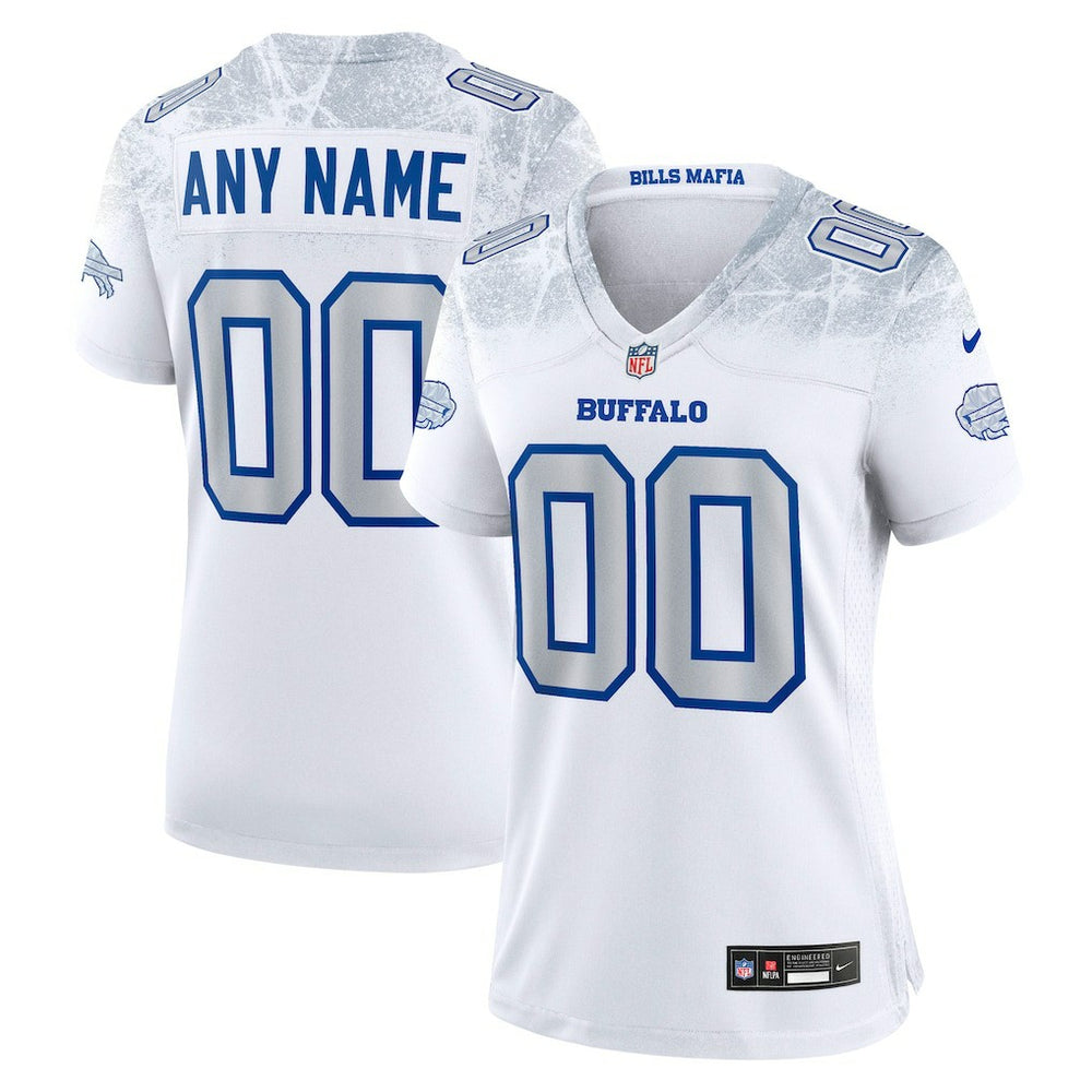 Buffalo Bills Women's 2025 Rivalries Collection Custom Game Jersey White - Nike