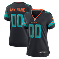 Miami Dolphins Women's 2025 Rivalries Collection Custom Game Jersey Pitch Blue - Nike