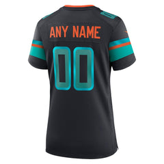 Miami Dolphins Women's 2025 Rivalries Collection Custom Game Jersey Pitch Blue - Nike