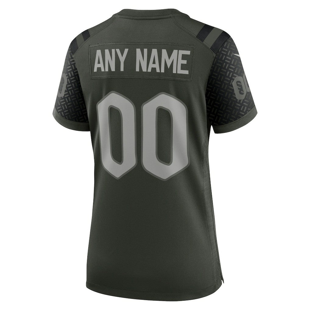 New York Jets Women's 2025 Rivalries Collection Custom Game Jersey Gotham Green - Nike
