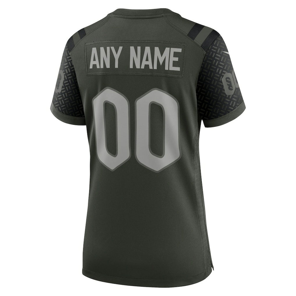 New York Jets Women's 2025 Rivalries Collection Custom Game Jersey Gotham Green - Nike