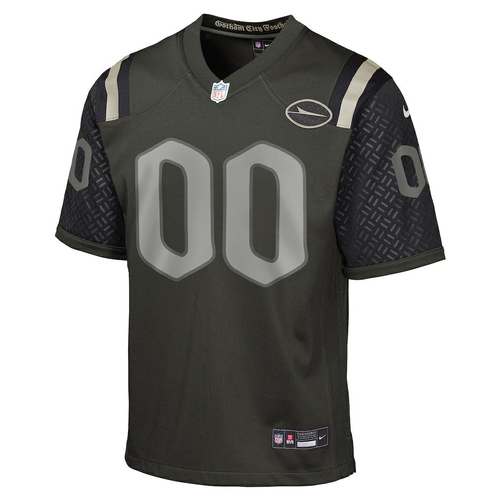 New York Jets Youth 2025 Rivalries Collection Custom Game Jersey Gotham Green - Nike
