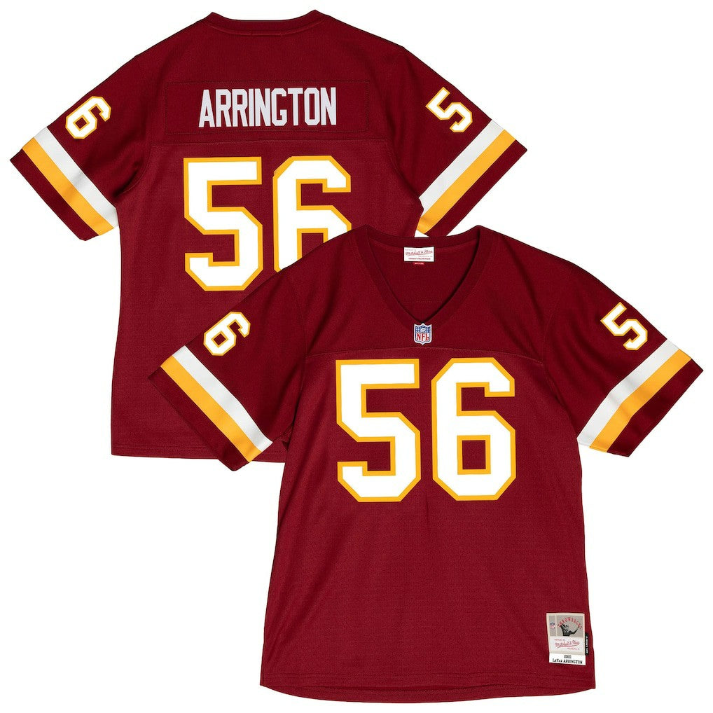 LaVar Arrington Washington Commanders 2001 Legacy Throwback Replica Jersey Burgundy - Mitchell & Ness
