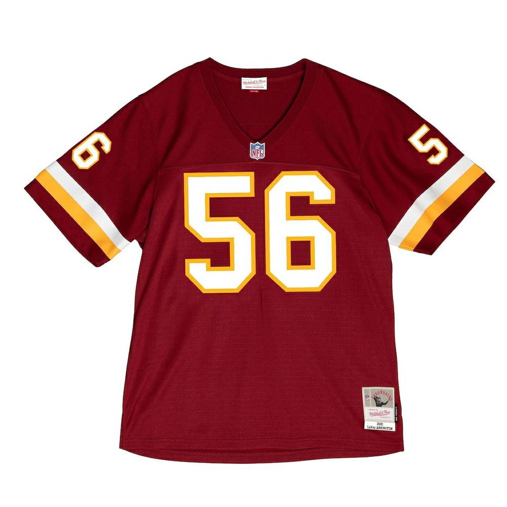 LaVar Arrington Washington Commanders 2001 Legacy Throwback Replica Jersey Burgundy - Mitchell & Ness