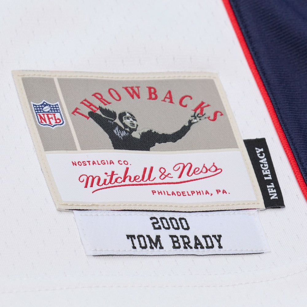 Tom Brady New England Patriots 2000 Legacy Replica Jersey White - Mitchell & Ness