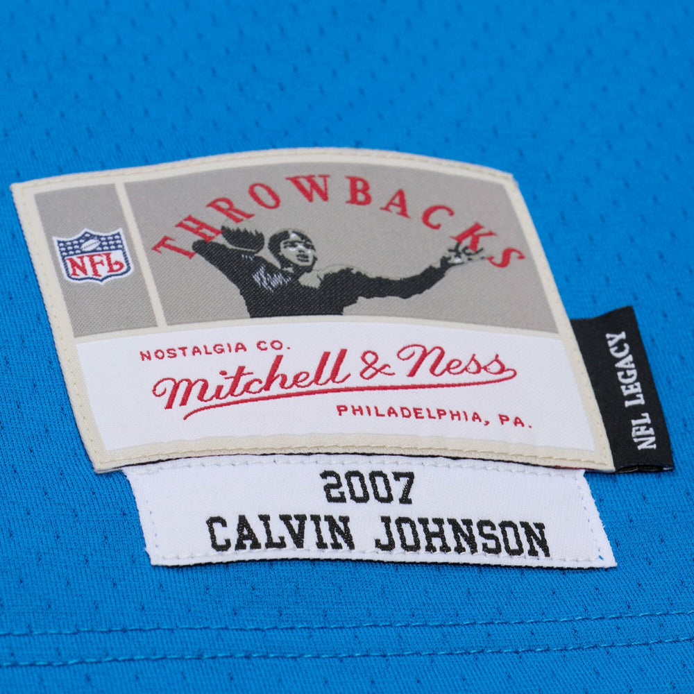 Calvin Johnson Detroit Lions 2007 Legacy Replica Jersey Blue - Mitchell & Ness