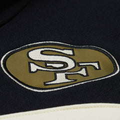 San Francisco 49ers Vintage Logo Head Coach Hoodie Olive - Mitchell & Ness