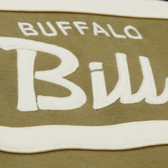 Buffalo Bills Vintage Logo Head Coach Hoodie Olive - Mitchell & Ness