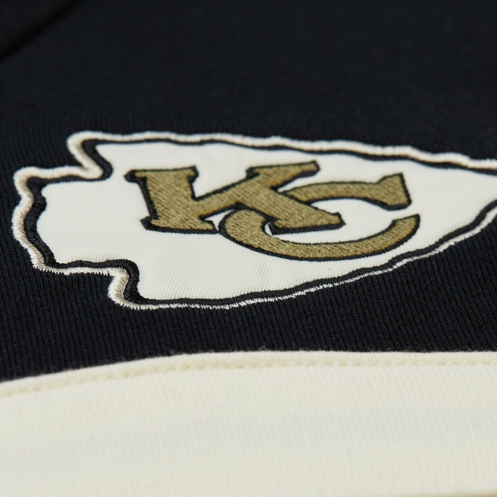 Kansas City Chiefs Vintage Logo Head Coach Hoodie Olive - Mitchell & Ness
