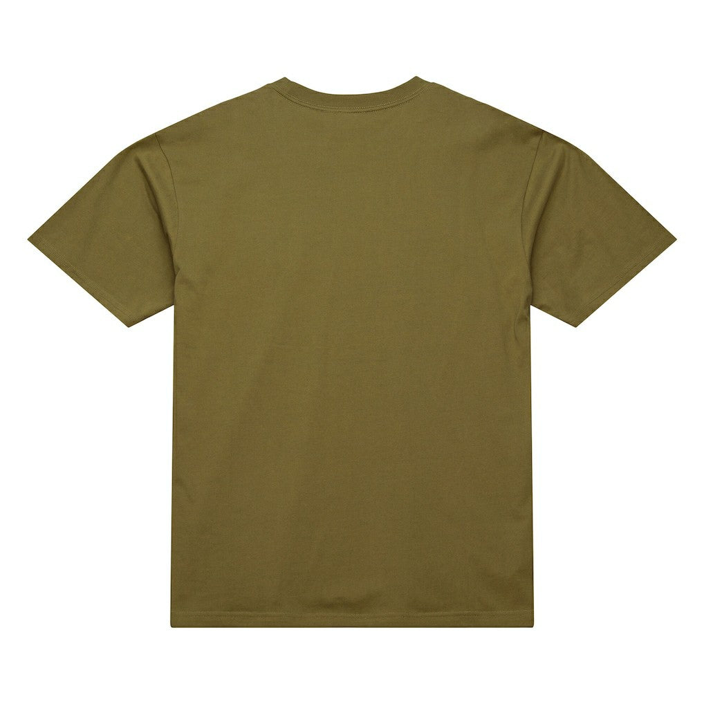 Buffalo Bills Vintage Logo Premium T-Shirt Olive - Mitchell & Ness