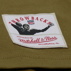 Buffalo Bills Vintage Logo Premium T-Shirt Olive - Mitchell & Ness