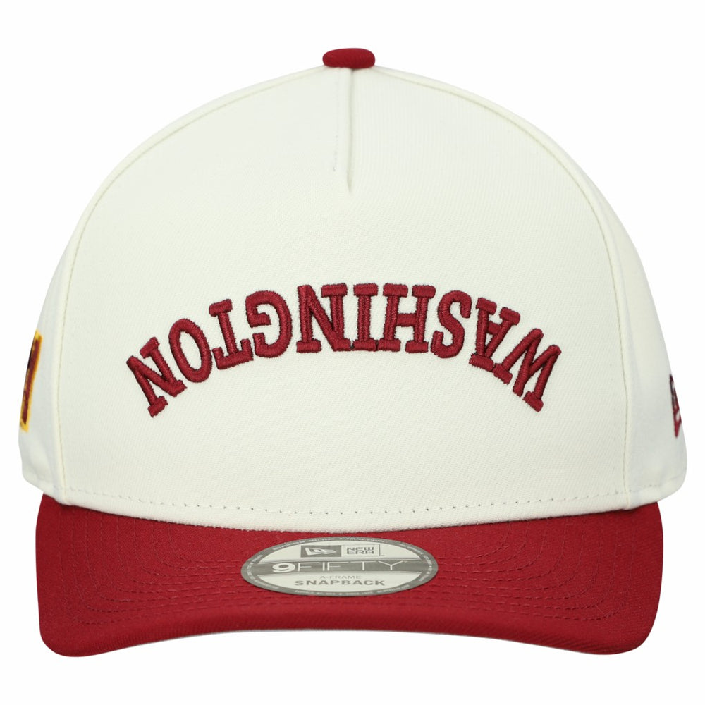 Washington Commanders New Era Upside Down 9FIFTY A-Frame Snapback Hat Cream - NFL