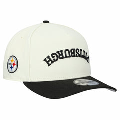 Pittsburgh Steelers New Era Upside Down 9FIFTY A-Frame Snapback Hat Cream - NFL