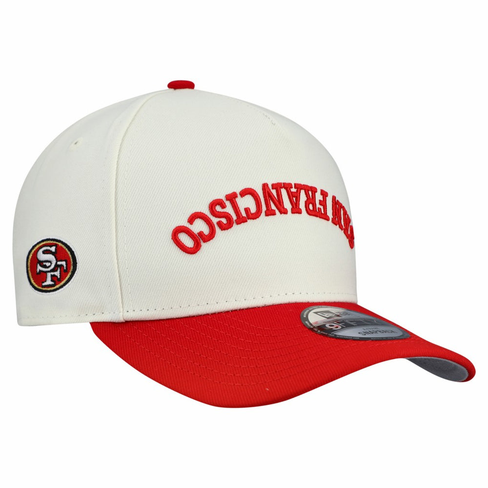 San Francisco 49ers New Era Upside Down 9FIFTY A-Frame Snapback Hat Cream - NFL