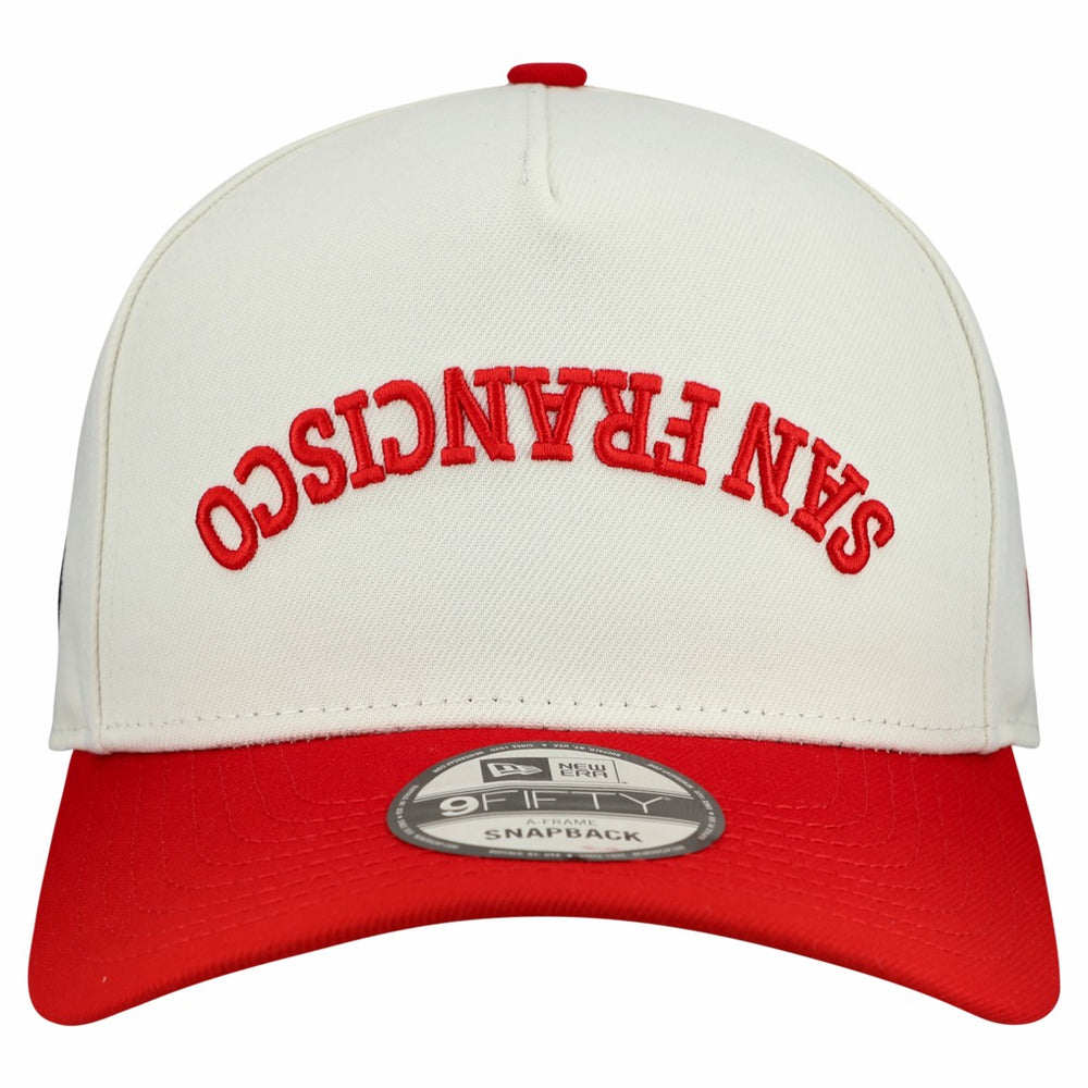 San Francisco 49ers New Era Upside Down 9FIFTY A-Frame Snapback Hat Cream - NFL
