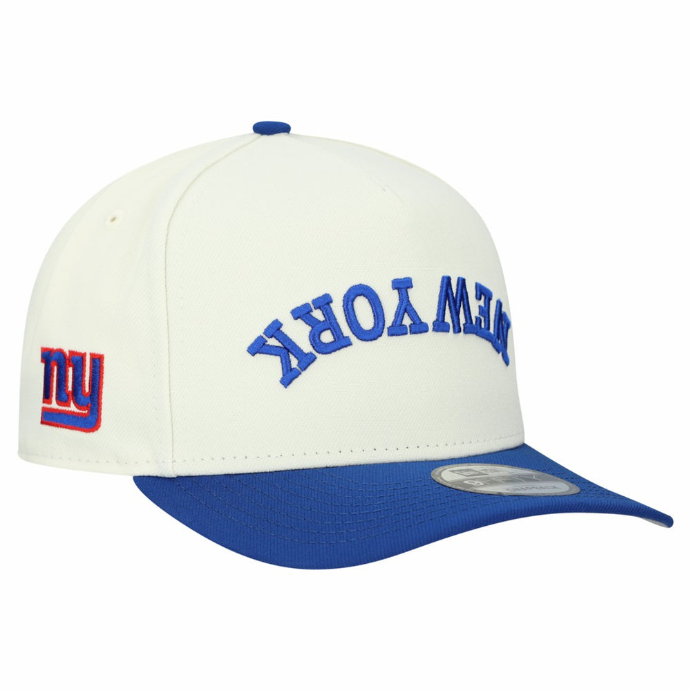 New York Giants New Era Upside Down 9FIFTY A-Frame Snapback Hat Cream - NFL