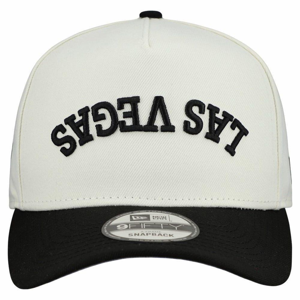 Las Vegas Raiders New Era Upside Down 9FIFTY A-Frame Snapback Hat Cream - NFL