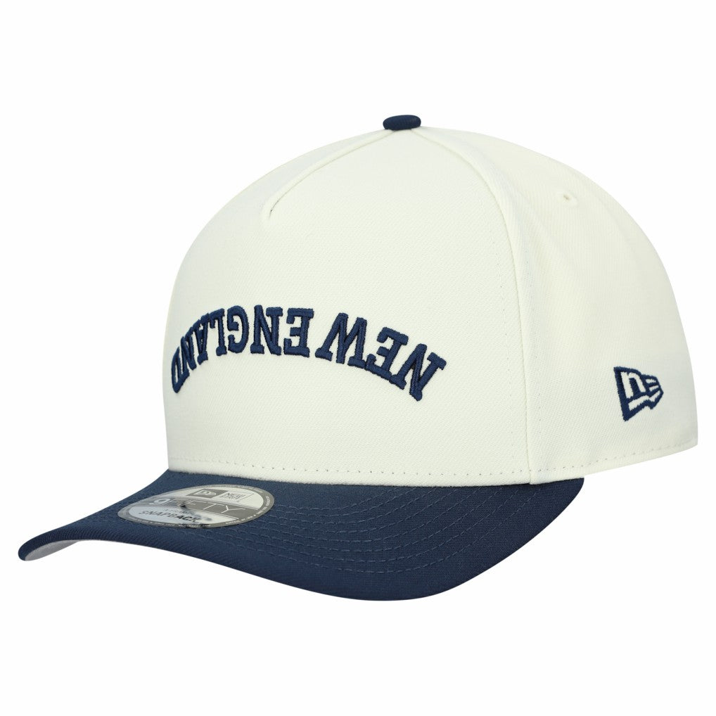 New England Patriots New Era Upside Down 9FIFTY A-Frame Snapback Hat Cream - NFL