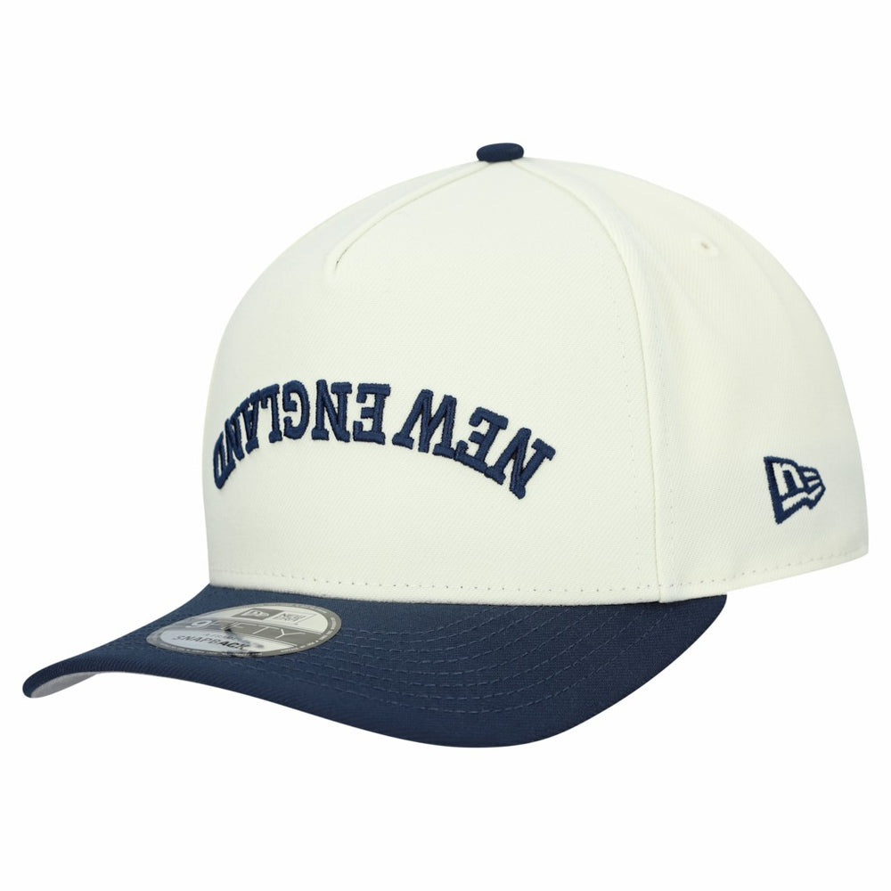 New England Patriots New Era Upside Down 9FIFTY A-Frame Snapback Hat Cream - NFL