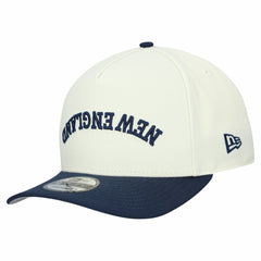 New England Patriots New Era Upside Down 9FIFTY A-Frame Snapback Hat Cream - NFL