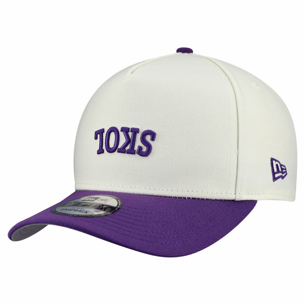 Minnesota Vikings New Era Upside Down 9FIFTY A-Frame Snapback Hat Cream - NFL