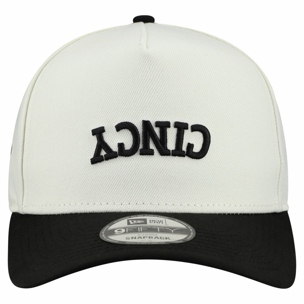 Cincinnati Bengals New Era Upside Down 9FIFTY A-Frame Snapback Hat Cream - NFL