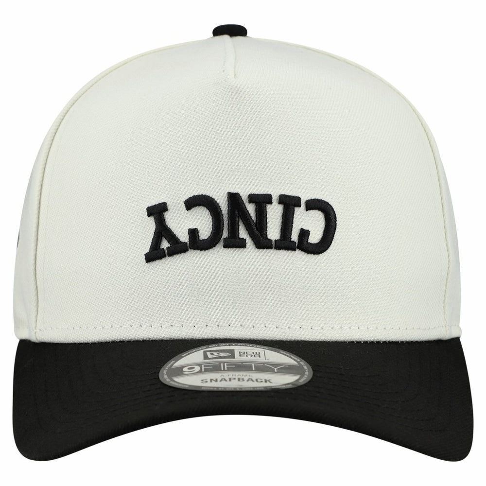 Cincinnati Bengals New Era Upside Down 9FIFTY A-Frame Snapback Hat Cream - NFL