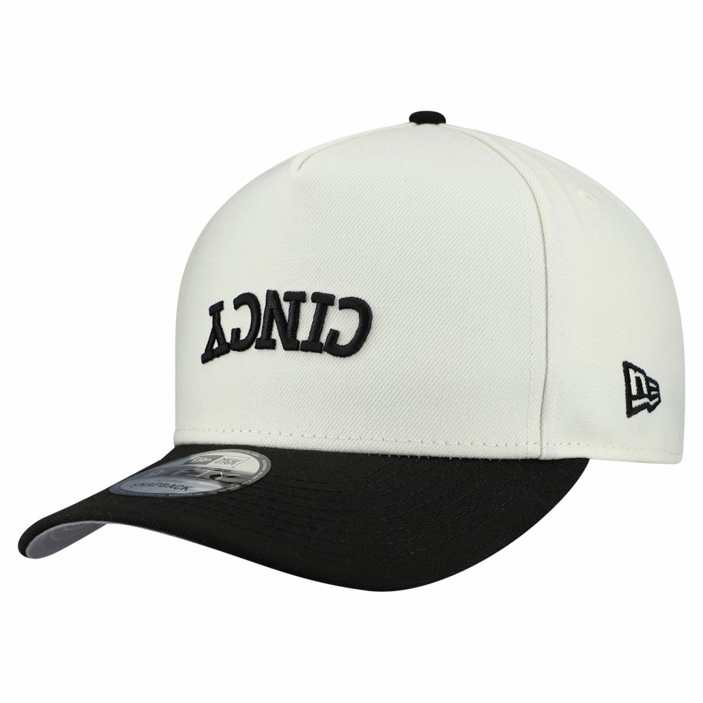 Cincinnati Bengals New Era Upside Down 9FIFTY A-Frame Snapback Hat Cream - NFL