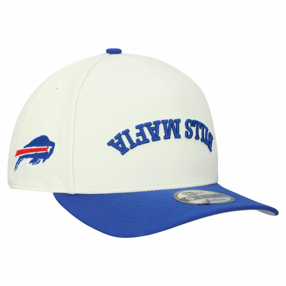 Buffalo Bills New Era Upside Down 9FIFTY A-Frame Snapback Hat Cream - NFL