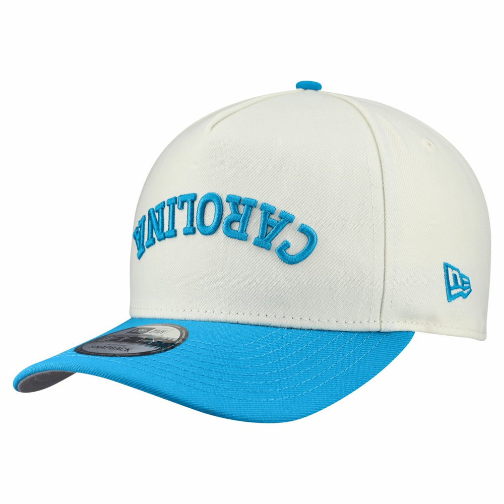 Carolina Panthers New Era Upside Down 9FIFTY A-Frame Snapback Hat Cream - NFL