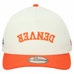 Denver Broncos New Era Upside Down 9FIFTY A-Frame Snapback Hat Cream - NFL