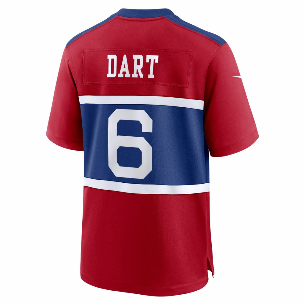Jaxson Dart New York Giants Alternate Century Red Game Jersey Red - Nike