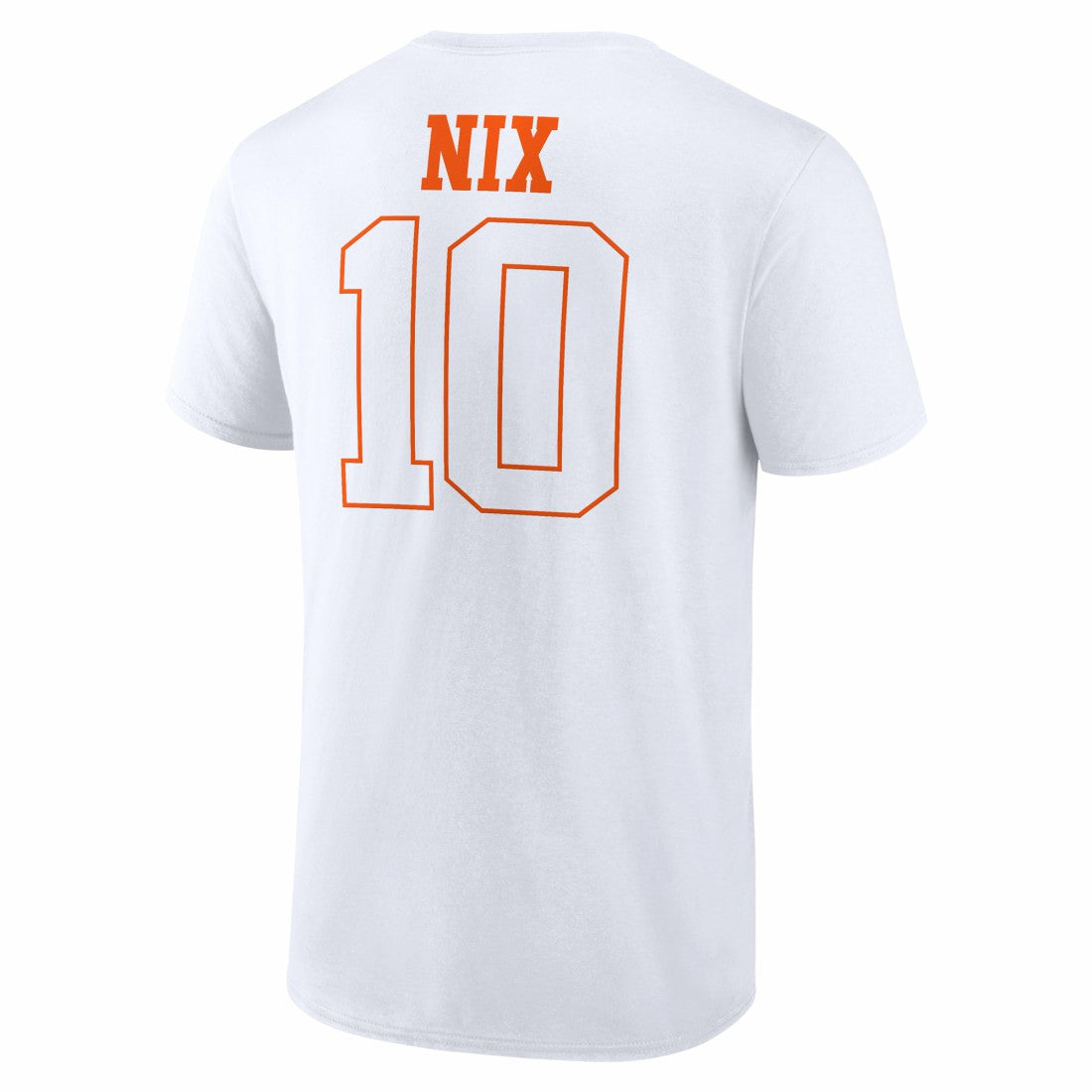 Bo Nix Denver Broncos Outline Player T-Shirt White - NFL