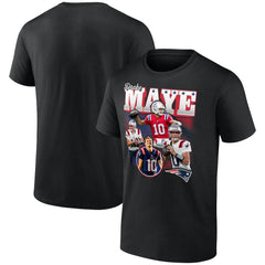 Drake Maye New England Patriots Notorious T-Shirt Black - NFL