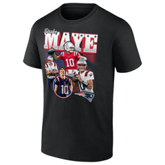 Drake Maye New England Patriots Notorious T-Shirt Black - NFL