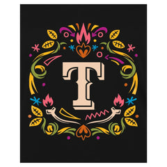 Texas Rangers New Era Women's Día de los Muertos V-Neck T-Shirt Lifestyle