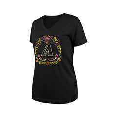 Arizona Diamondbacks New Era Women's Día de los Muertos V-Neck T-Shirt Online