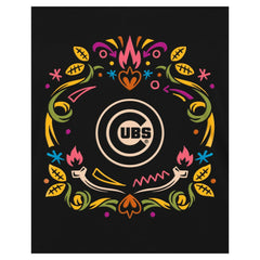 Chicago Cubs New Era Women's Día de los Muertos V-Neck T-Shirt Lifestyle