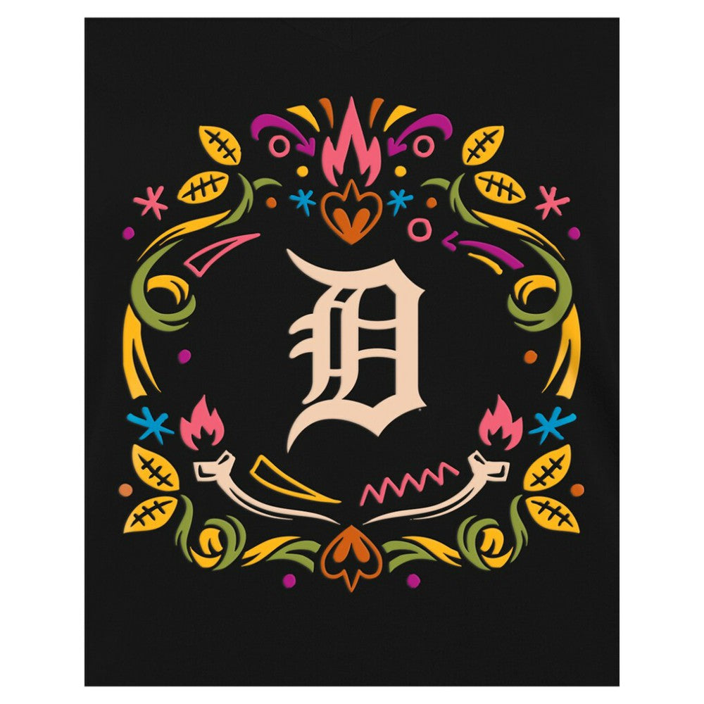 Detroit Tigers New Era Women's Día de los Muertos V-Neck T-Shirt Near Me