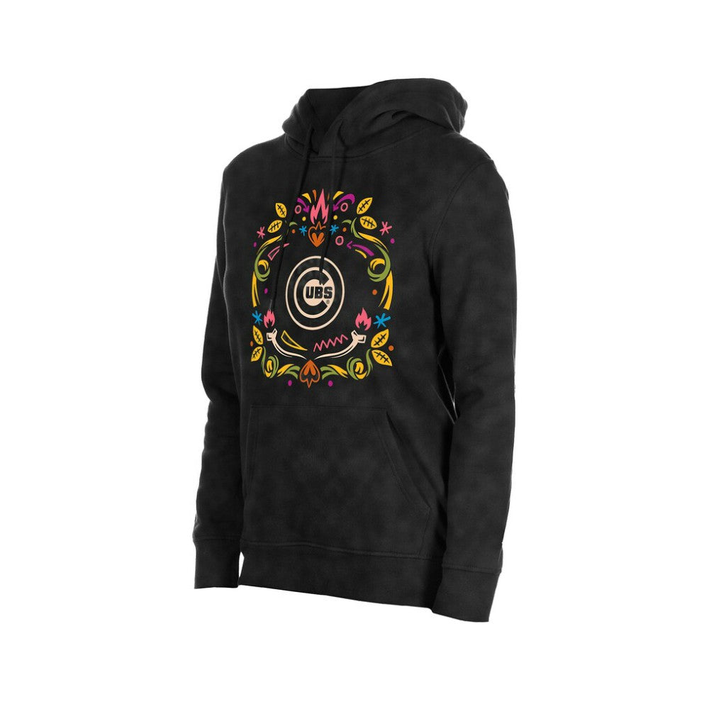 Chicago Cubs New Era Women's Día de Muertos Mineral Wash Hoodie Sweatshirt for sale