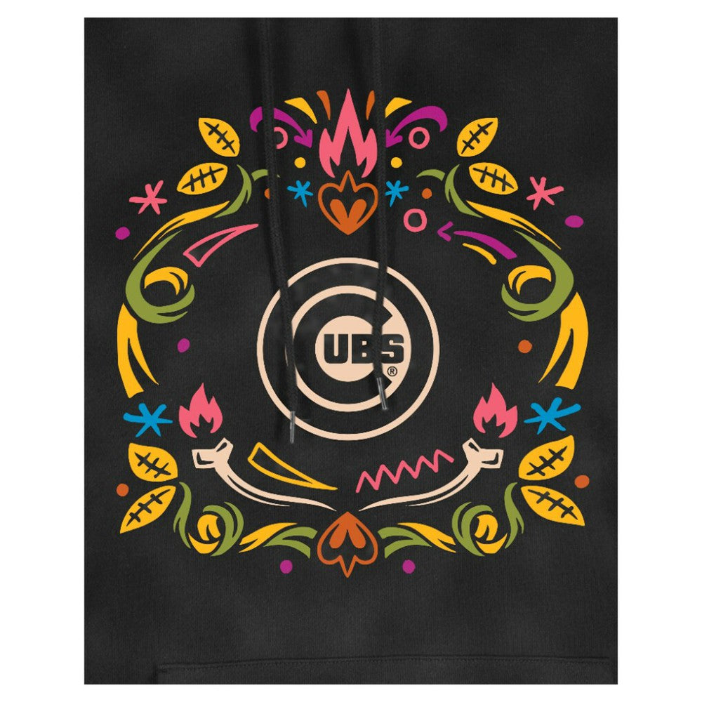Chicago Cubs New Era Women's Día de Muertos Mineral Wash Hoodie Sweatshirt for sale
