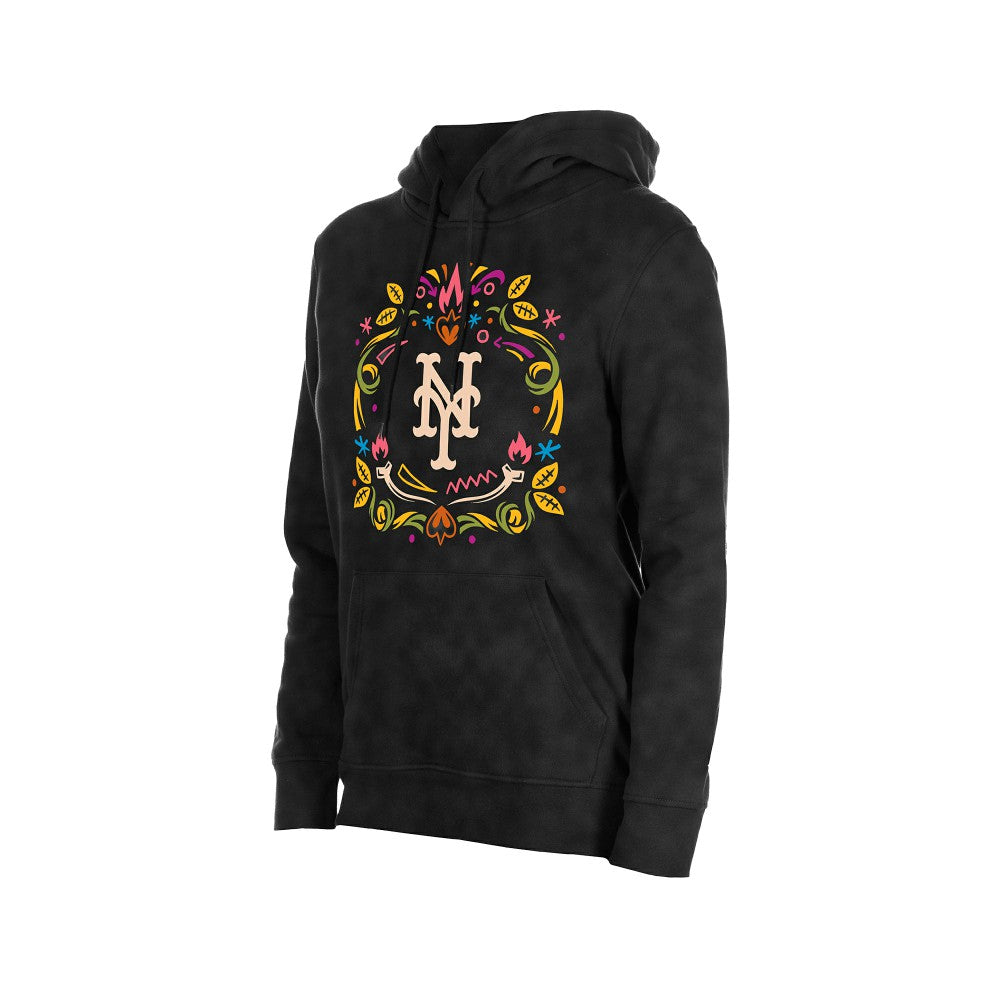 New York Mets New Era Women's Día de Muertos Mineral Wash Hoodie Sweatshirt discount