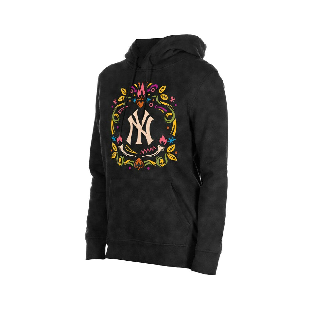 New York Yankees New Era Women's Día de Muertos Mineral Wash Hoodie Sweatshirt for sale