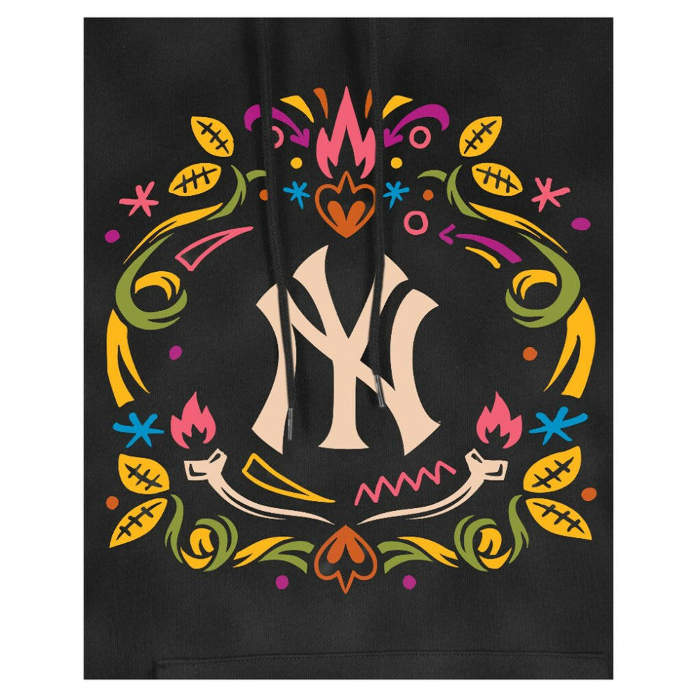 New York Yankees New Era Women's Día de Muertos Mineral Wash Hoodie Sweatshirt for sale