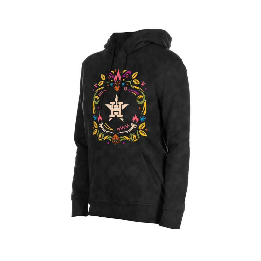 Houston Astros New Era Women's Día de Muertos Mineral Wash Hoodie Sweatshirt for sale