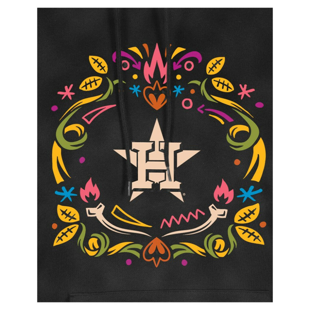 Houston Astros New Era Women's Día de Muertos Mineral Wash Hoodie Sweatshirt for sale