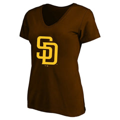 Fernando Tatis Jr. San Diego Padres Profile Women's Plus Size Name & Number V-Neck T-Shirt Clearance