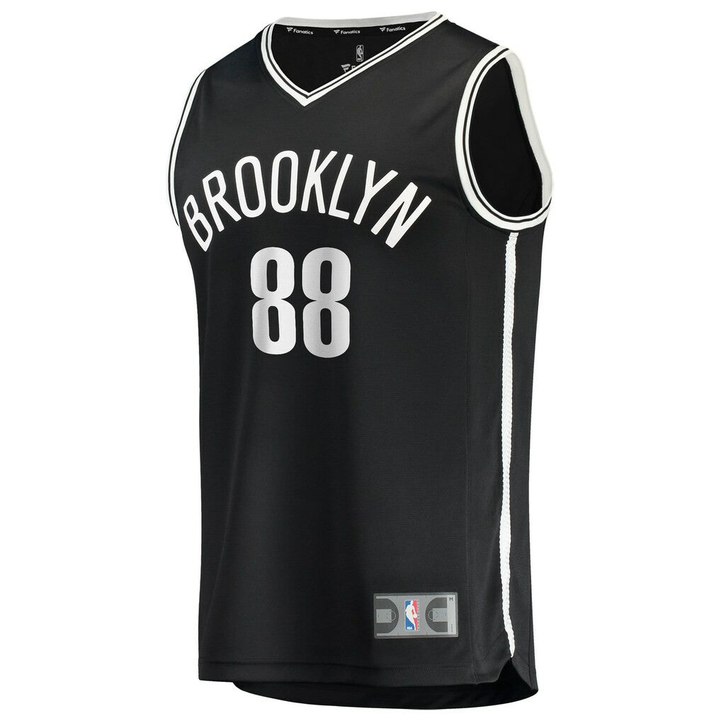 Nolan Traoré Brooklyn Nets Fast Break Replica Jersey - Black - Icon Edition | NBA Jerseys