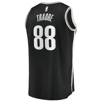 Nolan Traoré Brooklyn Nets Fast Break Replica Jersey - Black - Icon Edition | NBA Jerseys