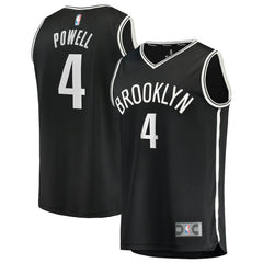 Fanatics - Drake Powell Brooklyn Nets Fast Break Replica Jersey - Black - Icon Edition